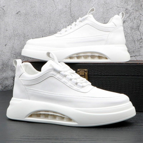 New Air Cushion White Shoes Men‘s 2023 Autumn New Fashion Trendy Sports Casual Shoes Men‘s All-Match Thick Bottom Board Shoes