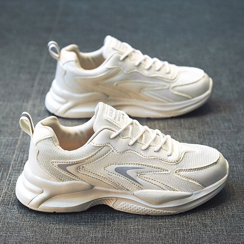 men‘s shoes summer new breathable mesh shoes men‘s sneakers korean style versatile white shoes thickness running casual shoes