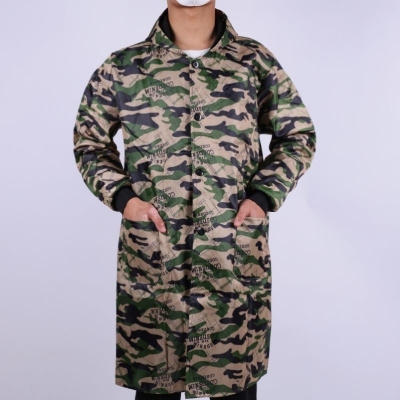 Winter fleece-lined overclothes camouflage for men and women, warm, stain resistant