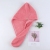 Warp Knitted Coral Velvet Pineapple Plaid Hair-Drying Cap Adult Triangle Shower Cap Absorbent No Lint No Fading