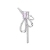 Korean Graceful Bow Design Sense Earrings New Niche Advanced Colorful Pink Crystal Sterling Silver Needle Earrings Fashion