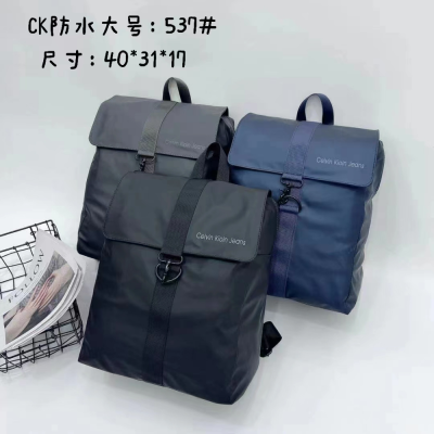 New Waterproof Derm Backpack Men's Printed Logo Large Capacity Travel Bag Multi-Functional Computer Backpack