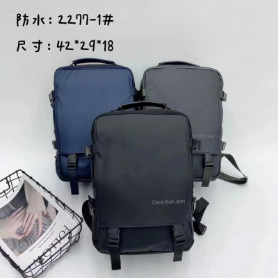 New Waterproof Derm Backpack Men's Printed Logo Large Capacity Travel Bag Multi-Functional Computer Backpack