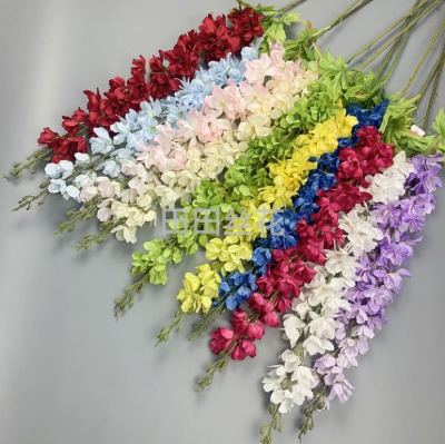 Simulation Polyester Ribbon Big Flying Swallow Hyacinth Wedding Decoration Flower Road Lead Fake Flower Simulation Violet Factory Wholesale