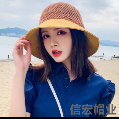Sun Hat for Women Sun-Proof Face Cover Summer 2022 New Sun Shade Summer Hat Fashion Korean Fashion All-Match Fisherman Hat Fashion