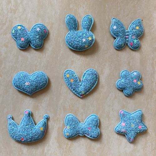 ultrasonic embossed five-pointed star love butterfly rabbit strawberry small flower and other shape jewelry accessories clothing accessories