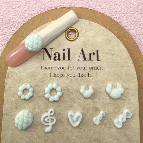 微缩仿真迷你食玩美甲饰品甜甜圈音符食品手工树脂穿戴甲发夹配饰