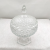 Crystal Glass Sugar Bowl European-Style Candy Dish Large Transparent Dried Fruit Jar with Lid High Leg Water Drop Pattern Glass