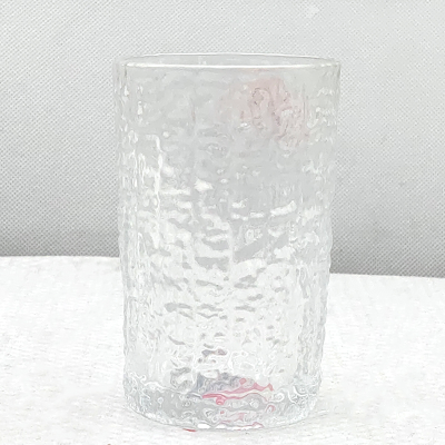 Japanese-Style Internet Celebrity Hammered Pattern Glass Cup Bark Cup Glacier Cup Wild Stone Water Cup Whiskey Shot Glass Household