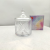 Creative Transparent Glass Relief Aromatherapy Candle Glass DIY Homemade Aromatherapy Candle Empty Cup with Lid Wholesale