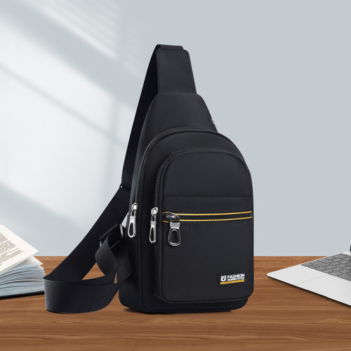 跨境热卖胸包男尼龙多功能斜挎包大容量休闲运动时尚户外单肩背包