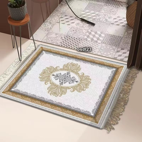 New Nordic Carpet Floor Mat Living Room Modern Minimalist Bedroom Bedside Tassel Cotton Braided Floor Mat Machine Washable