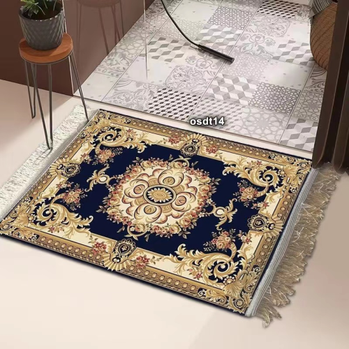 new nordic carpet floor mat living room modern minimalist bedroom bedside tassel cotton woven floor mat machine washable