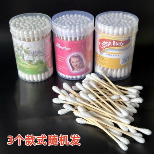 80支木棒桶装棉签  日用棉签 化妆棉签