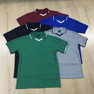 Customizable Men's V-neck Polo Shirt Short Sleeve Casual Shirt