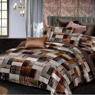 African Bedding Three-Piece Four-Piece Set Match Sets Bed Sheet Pillowcase Quilt Cover Fitted Sheet