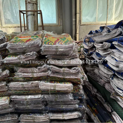 Factory Direct Sales African Wax Fabric Polyester Wax Printing Cloth Pure Cotton Wax Printing  Clothing Fabric