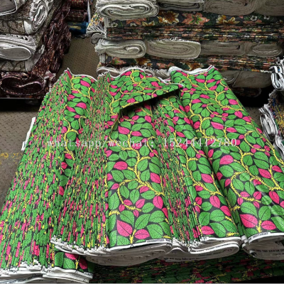 African Wax Fabric Clothing Cloth Polyester Pure Cotton Wax Printing Cloth Factory Direct Sales