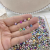 6mm Shiyue Surface Brushed Flashing Coating White Color 33 Cut round Diamond Manicure Jewelry Factory Wholesale