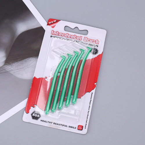 厂家直销软刷毛成人7字形牙缝刷清除口腔牙渍齿间牙间刷