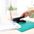 Deli 0358 Hand-Held Effortless Stapler Simple Shape Nail Change Convenient Office Effortless Stapler