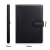 Deli 3301 Litchi PU Leather Cover Magnetic Snap Opening and Closing Energy and Comfort Wear-Resistant Notepad-25K (Black) (Book)