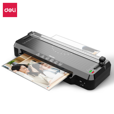 Deli Gq400 Plastic-Envelop Machine Superplastic Flat High-Speed Film Quick Preheating Simple Easy Operation (Black) (Table)