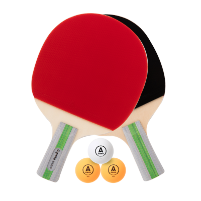 Angnete F2340/F2330 Table Tennis Rackets Flexible (Positive Red and Black)(2/Pair)