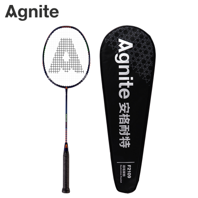 Angenite F2109 All-Carbon Integrated Badminton Racket High-Strength Carbon Toughness Buckle (Single) (Blue)