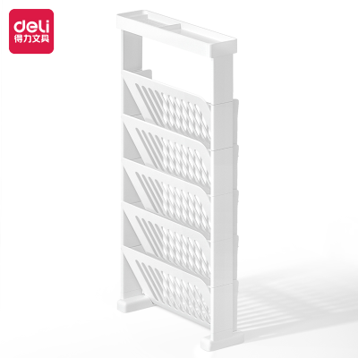 Deli BA108-01/05 Xueba Single Large Capacity Design Basic Hanging Bookshelf (Blue/White) (Unit)