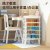 Deli BA109-01/05 Xueba Double Large Capacity All-round Storage Basic Hanging Bookshelf (Blue/White) (Unit)