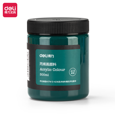 Deli 73875_acrylic Paint Pure Color Long-Lasting Bright Brush Touch Smooth Paste Delicate (Bottle)