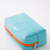 New Solid Color High Sense Pu Square Cosmetic Bag Portable Storage Bag Portable Toiletry Bag Toner and Lotion Brush Bag Organizing Folders