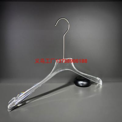Clothing Store Acrylic Coat Hanger Hanging Support Crystal Non-Slip Transparent Customized Pants Clip Special Men and Women Light