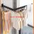 Folding Clothes Hanger Telescopic Clothes Rail No Balcony Wall-Mounted Household Clothes Drying Hanger Invisible Drying Rack Artifact