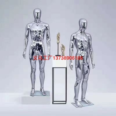 Electroplated Gold Silver Female Mannequin Clothing Store Window Display Dummy Display Wedding Dress Full Body Male and Female Model