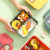 Light Food Bento Box Single Layer Divided Lunch Box Office Worker Fat Reducing Lunch Box Fruit Lunch Box Microwaveable