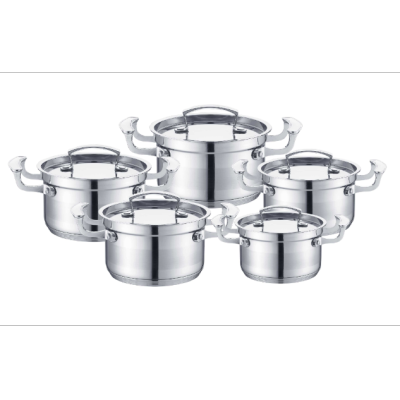 5pcs pot set cookware stainless steel pot set