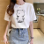 Factory Direct Sales Large White T round Neck Women's Short Sleeve Summer Korean Style Stall Supply Night Market  Trade