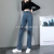 Boutique Jeans Women's Loose Drooping Wide-Leg Pants Spring Summer Grandpa Pants Tide Straight Pants Clothing Wholesale