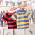 Cotton Boys' Short-Sleeved Polo Shirt Striped Lapel T-shirt Top Children's Summer Clothing Trendy New T-shirt Wholesale
