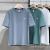 Embroidered Men's Short-Sleeved T-shirt Heavy Cotton Summer Loose Fashion Men's Simple All-Match Hot Selling T-shirt