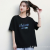 Clearance Cotton Short Sleeve T-shirt Women's Summer round Neck Printed Loose T-shirt Factory Stall Purchase Wholesale