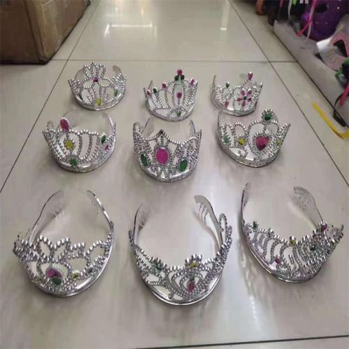 factory direct sales ordinary electroplated crown princess birthday crown party supplies halloween series crown gift