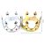 Factory Direct Sales Electroplated Crown Prince King Crown Plastic Crown Holiday Supplies Crown Headband