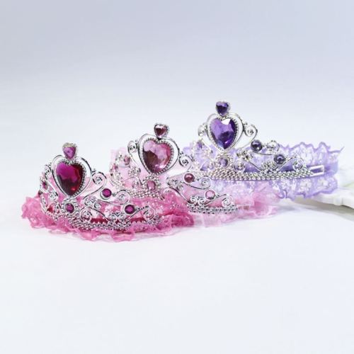 Plastic Crown Children‘s Headband Princess Crown Hat Birthday Hat Barrettes Holiday Supplies Magic Wand