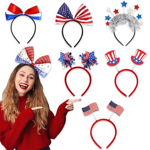 amazon hot sale american flag hat headband party carnival tassel decorative head buckle holiday supplies
