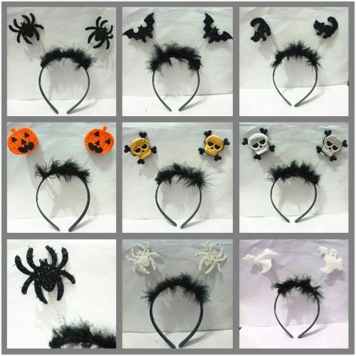 factory direct halloween pumpkin bat spider ghost witch headband holiday supplies headband