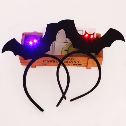 Halloween Cute Headband Luminous Bat Headband Cap Adult Children Halloween Daily Necessities