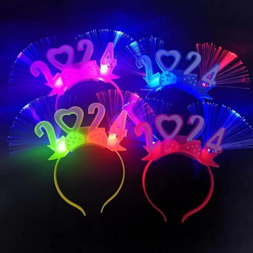 head buckle new 2024 christmas hat antlers headband dance festival supplies hairpin with lights christmas head button hat